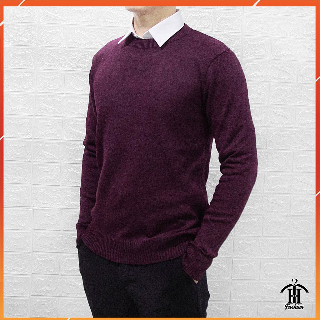 Áo len cổ tròn kiểu dáng hàn quốc ôm dáng trẻ trung ấm áp AL119 | BigBuy360 - bigbuy360.vn