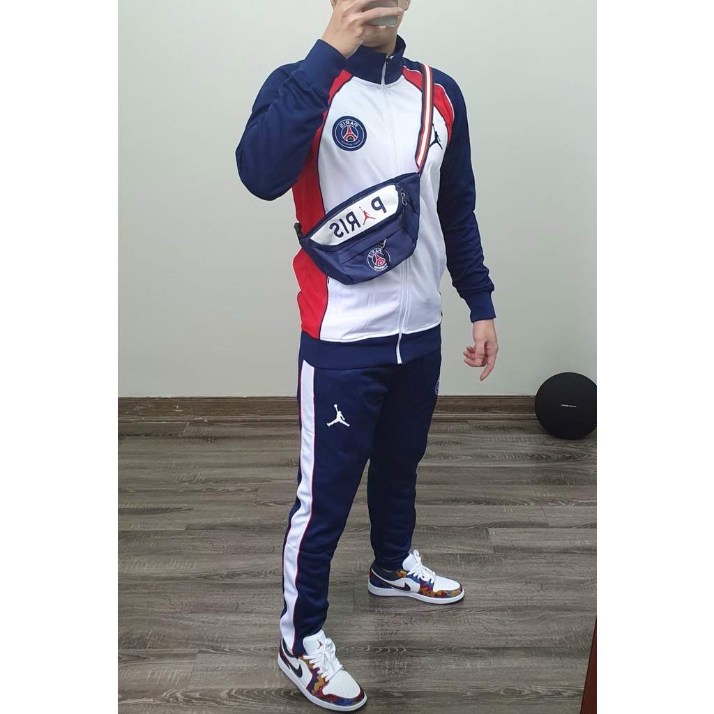 Bô Áo Khoác Bóng Đá Paris Saint Germain, Áo Khoác Nỉ Cao Cấp PSG Cổ Kéo - Thời Trang Cao Cấp WinMax