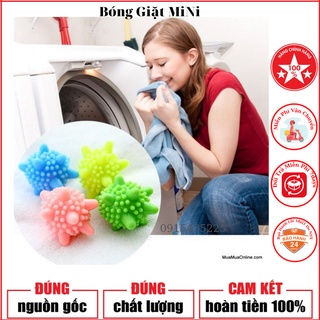 ComBo 5 Qủa Bóng giặt sinh học mini tiện dụng - Bóng giặt quần áo có gai silicon Cho Máy Giặt 5.0