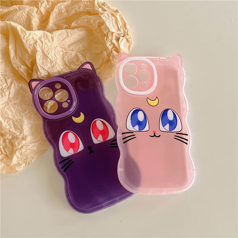 Ốp Điện Thoại Hình Tai Mèo Luna Cho iphone 12 13 11 Pro Max X Xs Max Xr