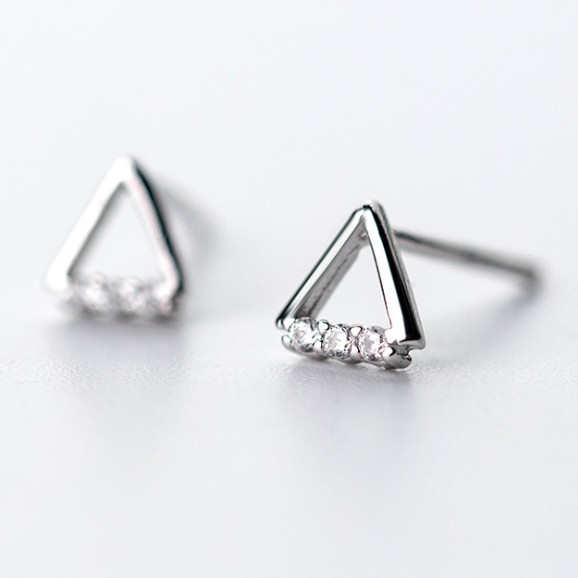 Bông tai bạc Tiệm bạc 21 Centimeters Triangle