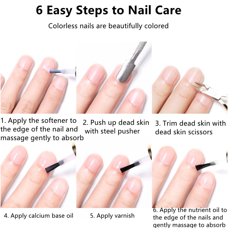 Nail Tool Softener Exfoliating Dead Skin Horny Nail Nutrition Oil Plus Calcium Armor Oil Base Oil Bright Oil Set