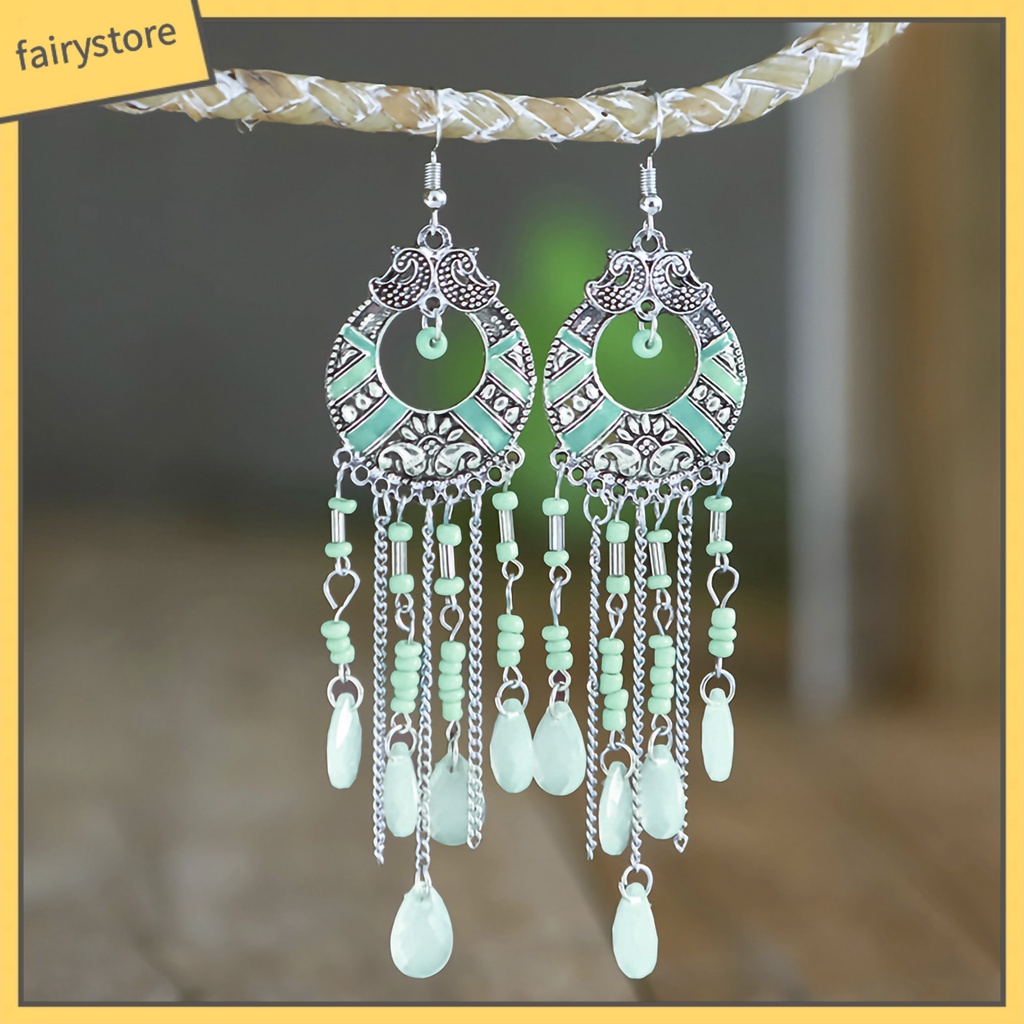 Khuyên tai nữ trang dáng dài tạo hình độc đáo