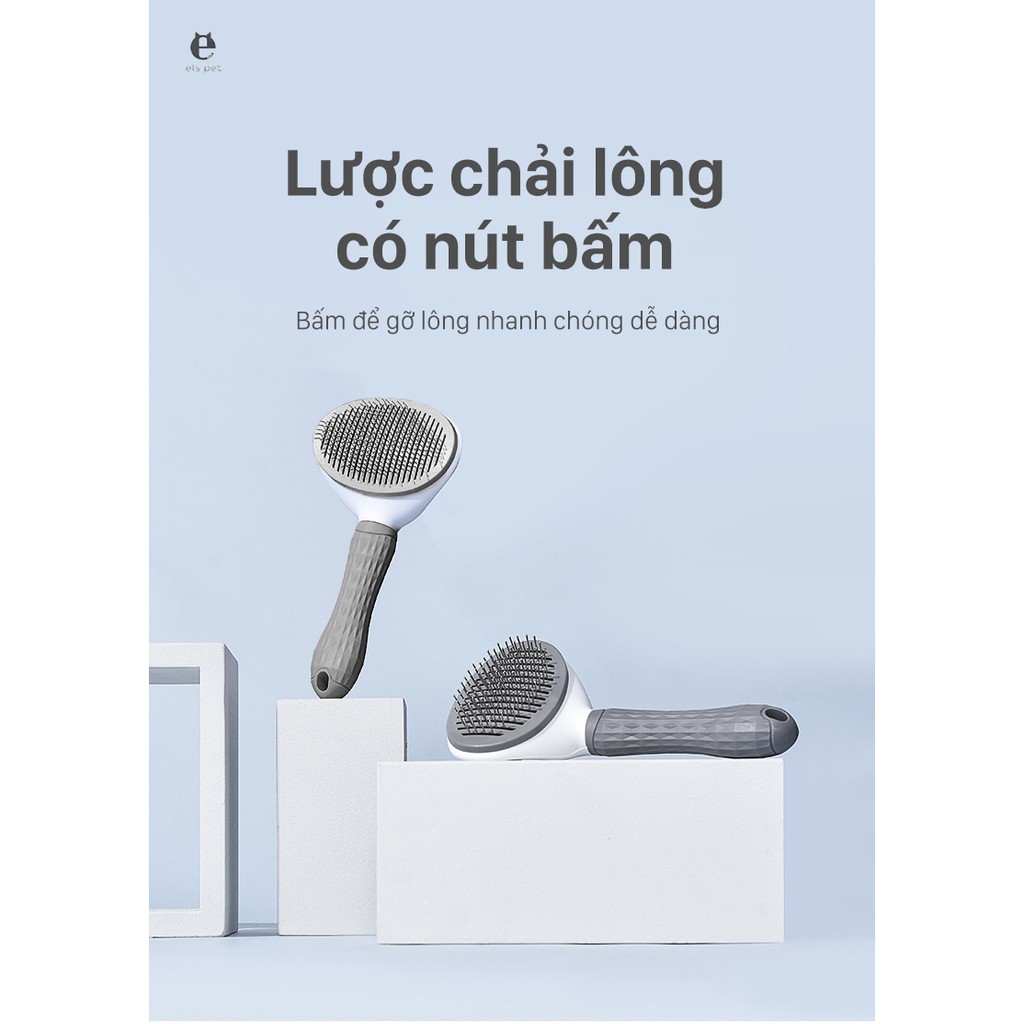 Lược chải lông mèo có nút bấm ELS