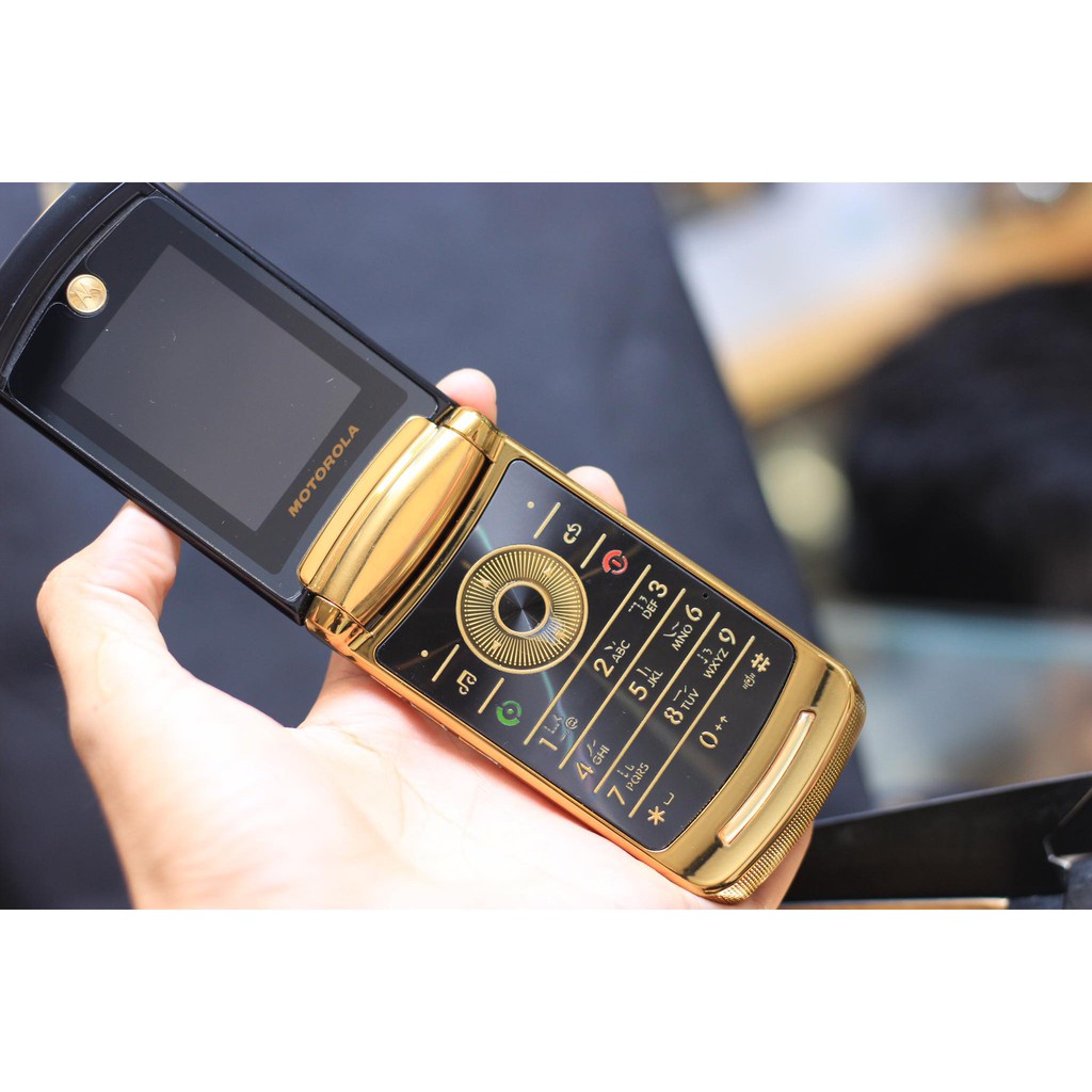 Điện Thoại Motorola V8 Gold Chính Hãng- BH 12 Tháng,Bao Check Toàn quốc - Đủ Phụ Kiện