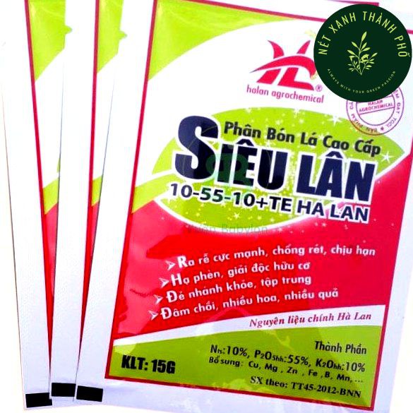 Siêu lân đỏ dạng bột, gói 15gr, siêu lân đỏ Hà Lan