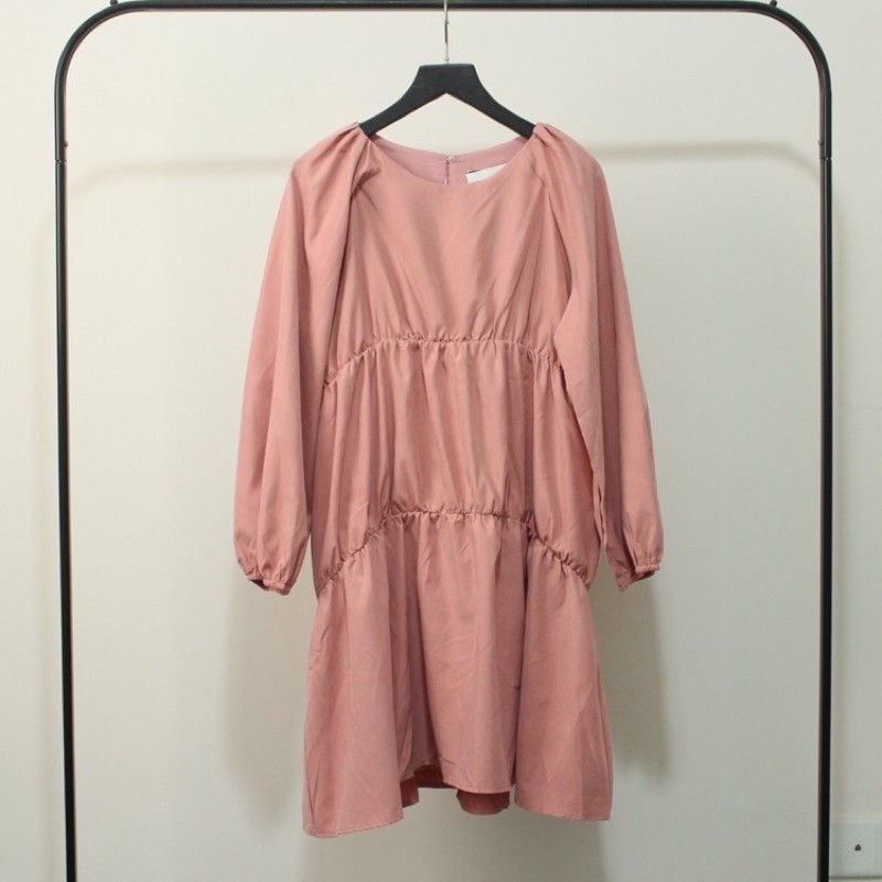 Đầm hồng babydoll Zara