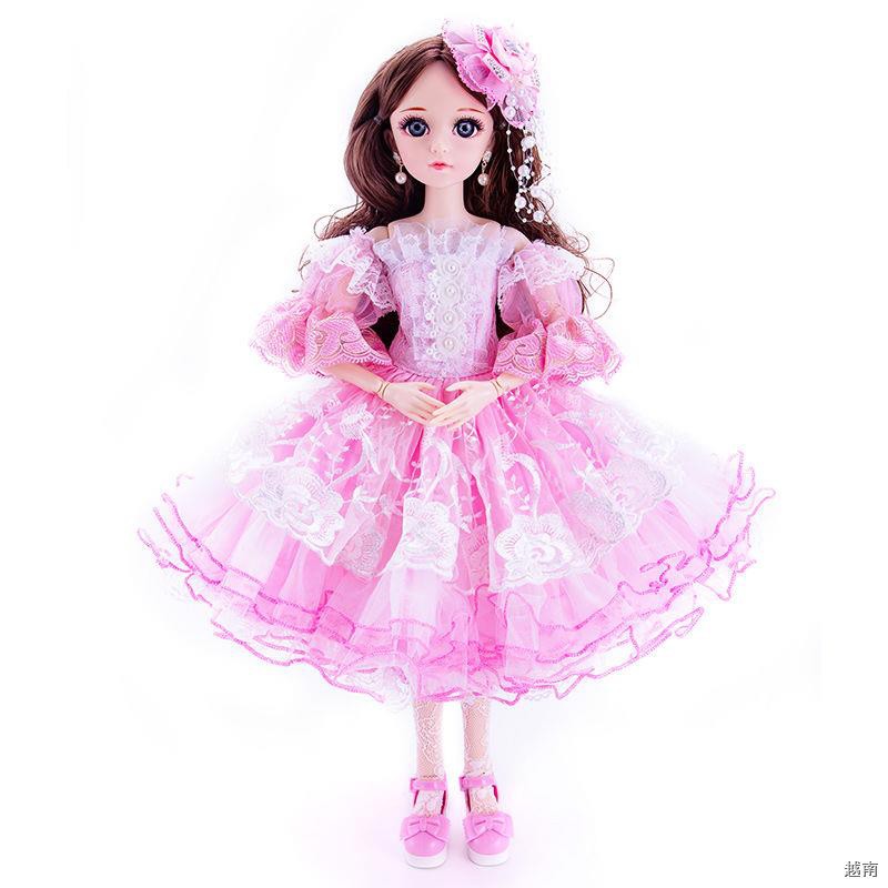 ☜Bộ đồ chơi búp bê Barbie ngoại cỡ 60cm, công chúa bé gái, nhà biệt thự bjd đơn lẻ