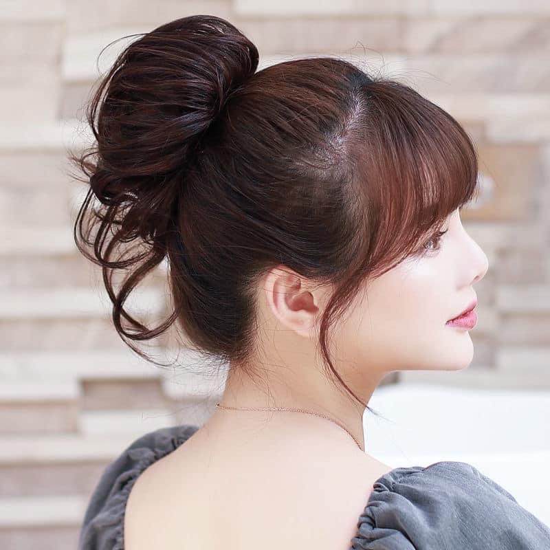 Búi Tóc Giả Búi Tóc Xoăn Lơi Phong Cách Hàn Quốc