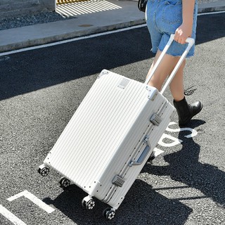 [TẶNG BỌC VALI] Combo (Size 20+24 Inch) Vali Khóa Sập Khung Nhôm A218