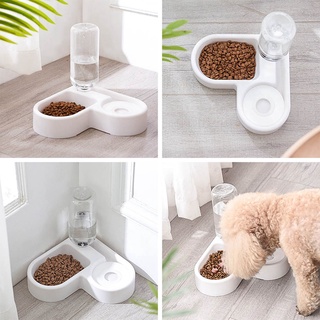 Bát ăn đôi kèm Bình Nước Tự Động khay ăn chén ăn cho chó mèo