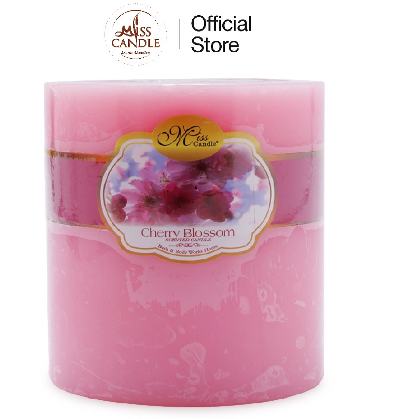 Nến thơm trụ tròn D10H10 Miss Candle MIC0239 (Chọn màu)