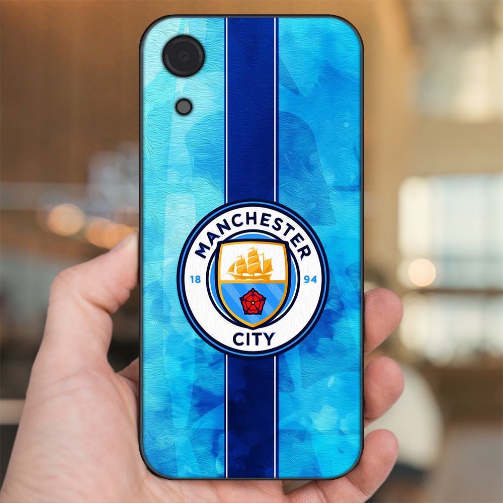 Ốp lưng Samsung A03 Core viền đen in hình Manchester City MC