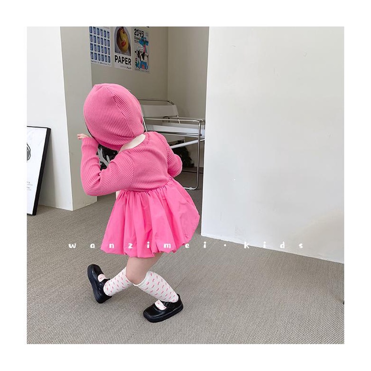 Đầm công chúa tay dài thời trang xuân thu cho bé gái