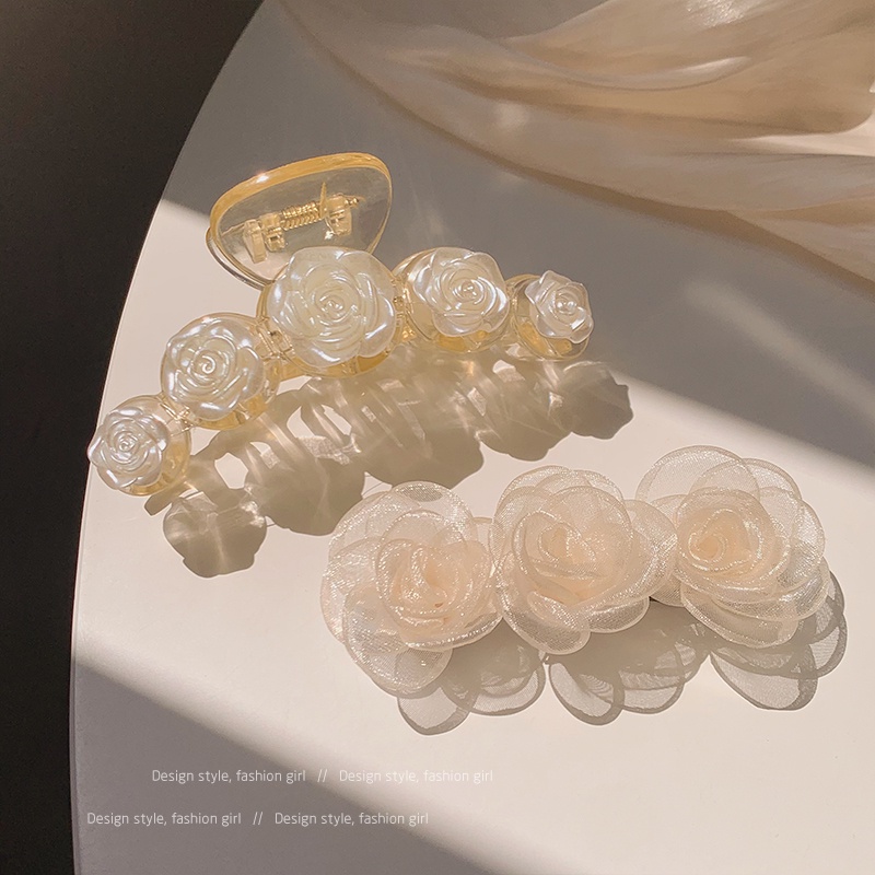 Kẹp Tóc Hình Hoa Trà