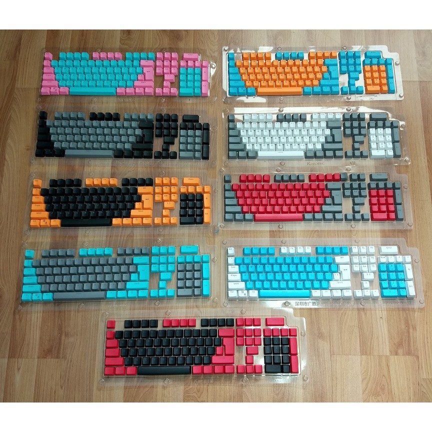 Keycap PBT Xuyên Led 104 phím đủ màu