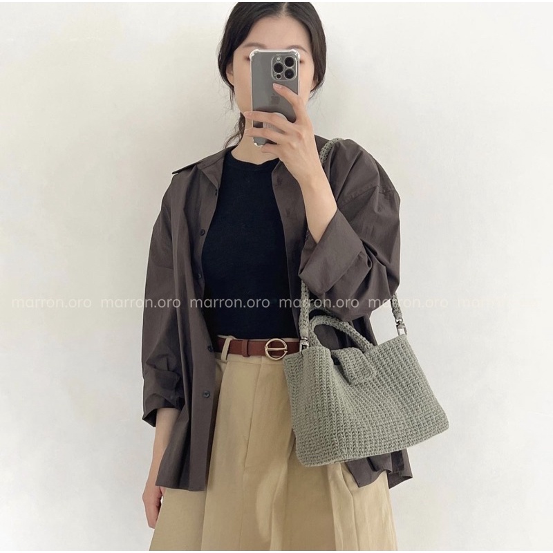 Áo sơ mi thiết kế oversized MARRON SHIRT by Marron oro