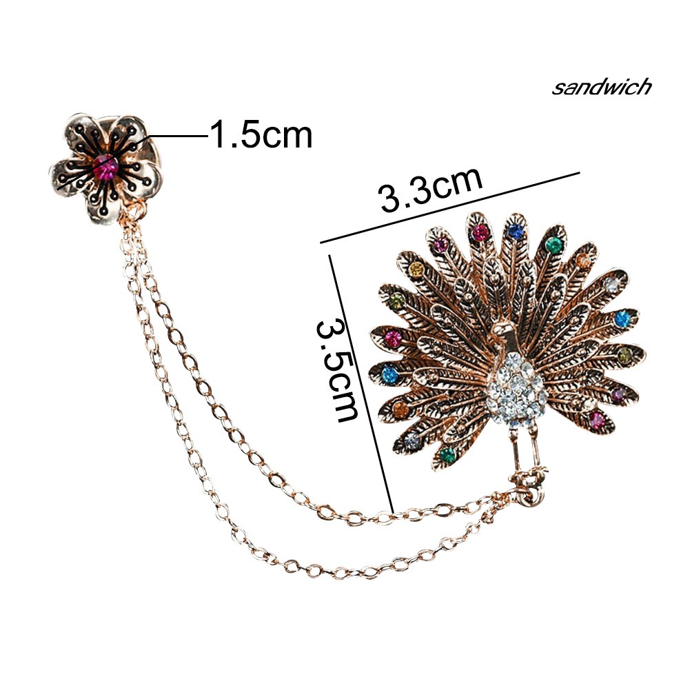 Ghim Cài Áo Hợp Kim Đính Đá Zircon Thời Trang Dành Cho Nữ