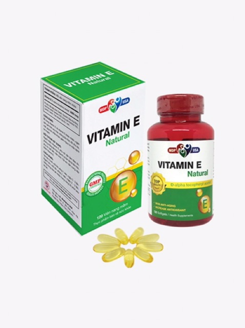 Vitamin E Mediphar USA (Viên uống hỗ trợ đẹp da, giảm lão hóa)