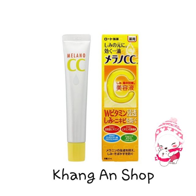 Tinh chất dưỡng trắng da, làm mờ thâm nám mụn CC Melano Rohto Nhật Bản