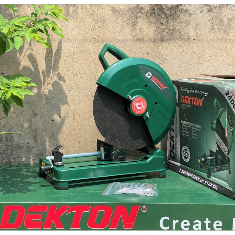 CẮT SẮT BÀN 355MM DEKTON 2400W 3900R/MIN DK-CS2400 SẴN LƯỠI CẮT THEO MÁY