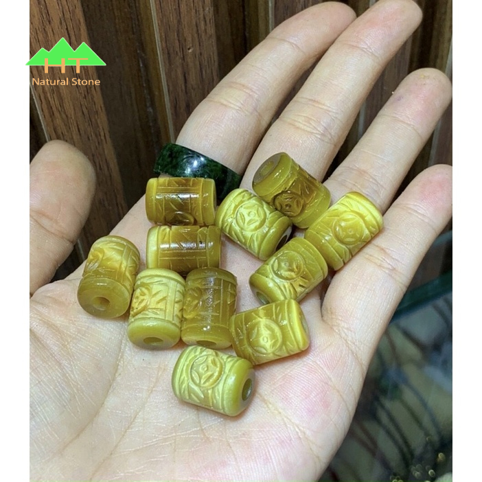 Charm mix vòng Lu Thống chạm khắc kim tiên loại ngắn