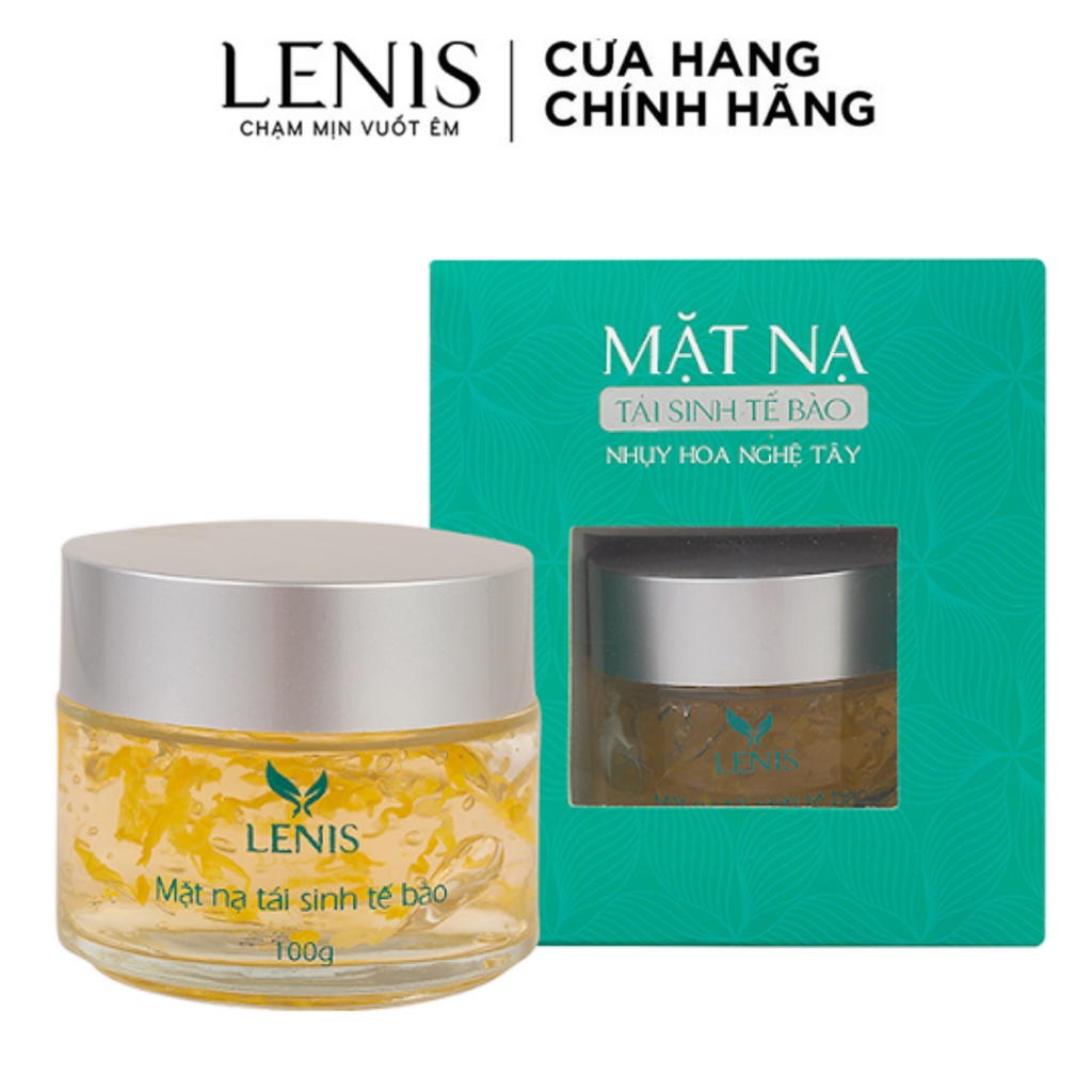 Mặt Nạ Dưỡng Da Cấp Ẩm Lenis Chiết Xuất Nhụy Hoa Nghệ Tây Saffron 100G