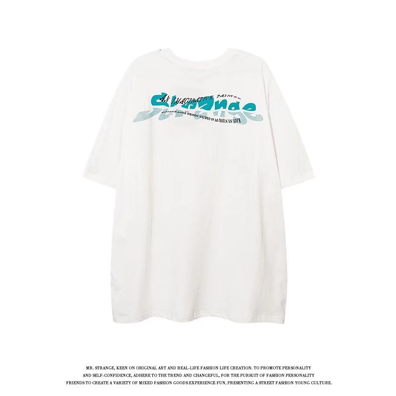 Áo Thun Tay Ngắn Dáng Rộng In Họa Tiết Phong Cách Hip Hop Thời Trang Mùa Hè Cho Nam Và Nữ Size M-8XL