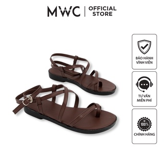Giày MWC 2615 - Giày Sandal Đế Bệt, Giày Sandal Dây Chéo Dáng Chiến Binh Đế Bệt Thời Trang