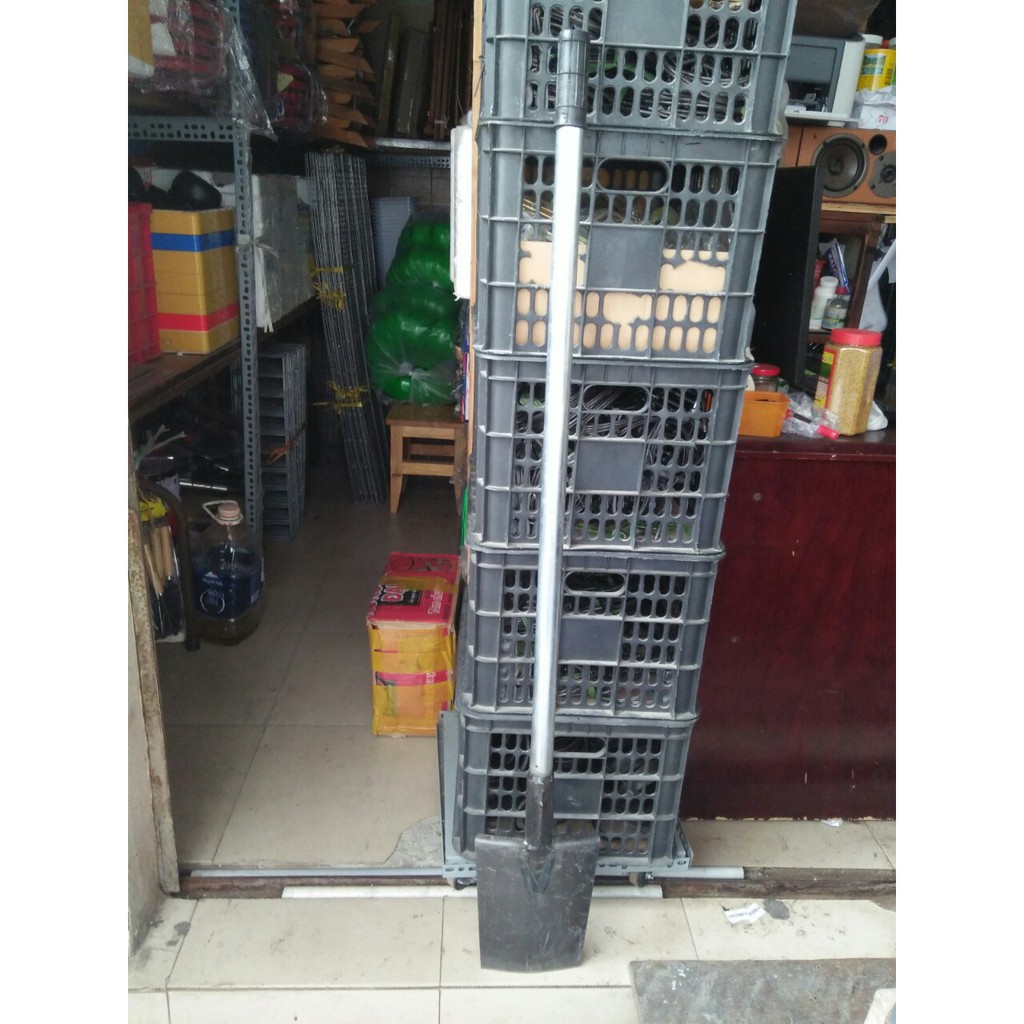 Xẻng Thuổng Đào Đất Làm Vườn, Xắn Đất , Bứng Gốc  Cây Cán Sắt Dài 130 CM