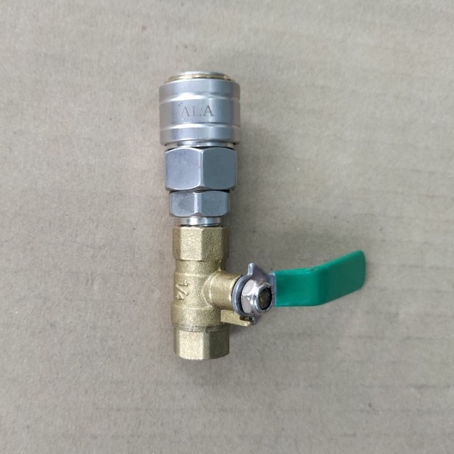 Bộ đầu nối nhanh dây hơi máy nén khí ren trong 13mm, có khóa