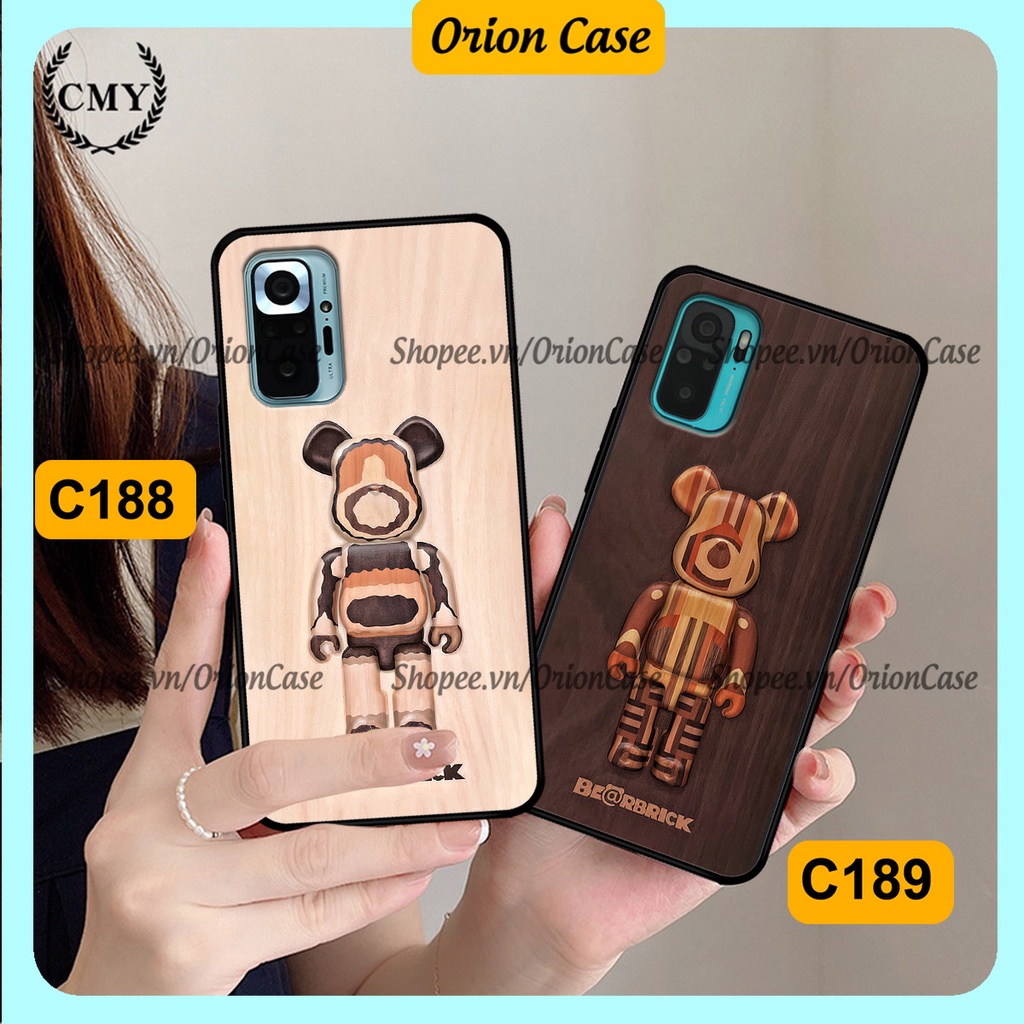 Ốp lưng Xiaomi Redmi Note 10- Note 10s - Note 10 Pro in hình bearbrick 3D thời trang, cá tính. ốp chống sốc, bền đẹp