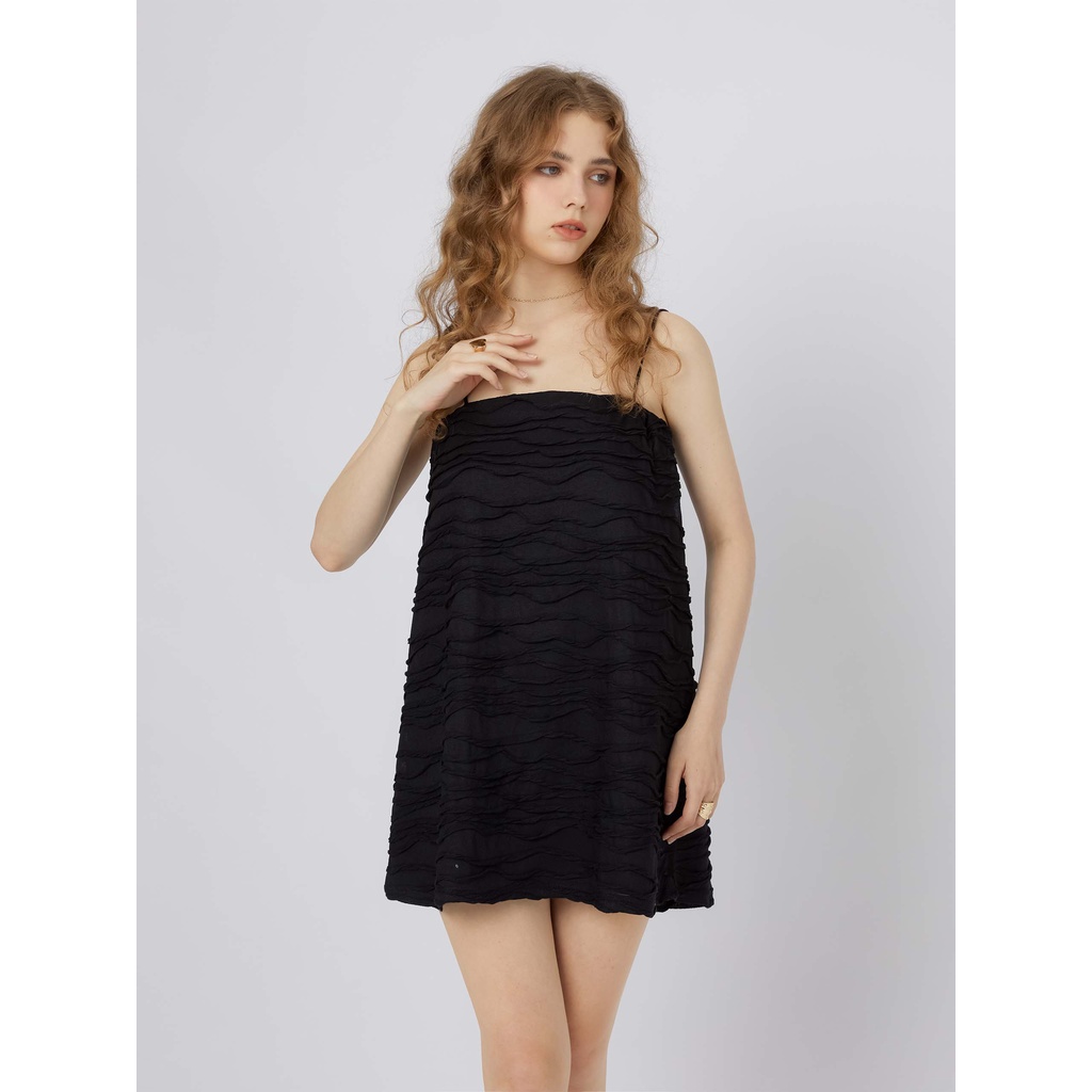 Đầm Nữ Babydoll Basic Slip , Chất Vải Thun Xoắn Thoải Mái , WDN000120,Somehow