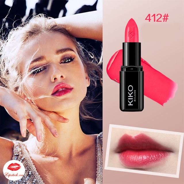 Son Kiko 412 Strawberry Pink – Smart Fusion Lipstick