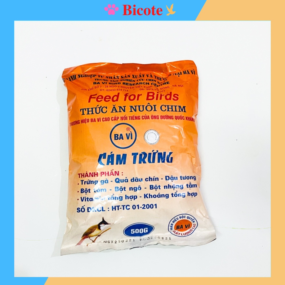 Cám chim Ba Vì cao cấp giá rẻ 500g dùng chung cho các loại chim