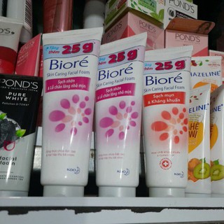 (Phiên bản giới hạn) Sữa rửa mặt Biore Kháng khuẩn Sạch mụn 120g