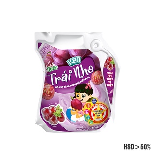 Kun nước trái cây nho túi 110ml
