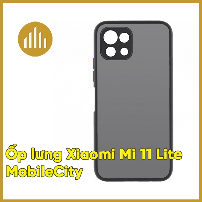 Ốp lưng Xiaomi Mi 11 Lite (Nhựa cứng chống bám vân tay, Viền đen chống sốc) - MobileCity