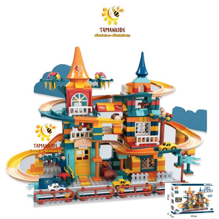 Đồ Chơi Lego Lắp Ráp Đường Ray 512 Chi Tiết ( Có Kèm Xe) Đồ Chơi L.e.g.o Cho Bé Tamankids