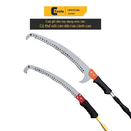 Cưa gỗ cầm tay lưỡi câu có thể gắn cán cưa cành trên cao tiện lợi cưa cành cao