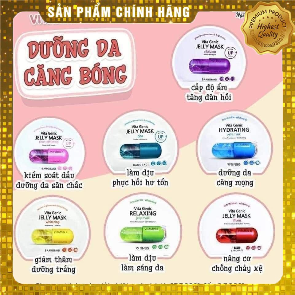 &lt;HÀNG CHÍNH HÃNG&gt; Mặt Nạ Bổ Sung Vitamin thần thánh Victa Genic BANOBAGI 30ml