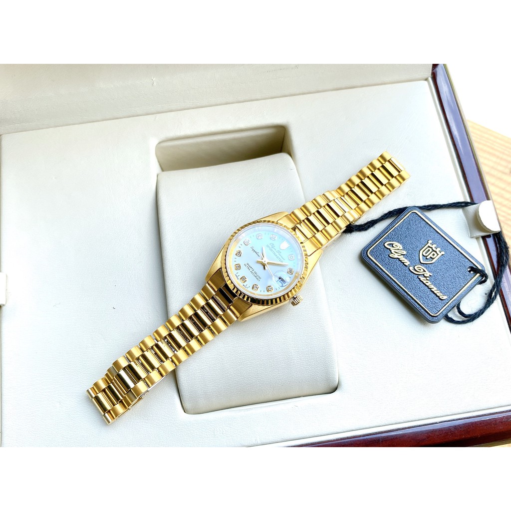Đồng hồ nữ chính hãng  Olym Pianus Sportmaster gold OP68322L29-404E - Máy pin - Kính Sapphire