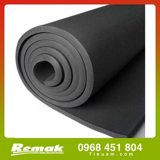 Cao su Xốp bọc bảo ôn dày 10mm 15mm 20mm Khổ 1m Black rubber foam