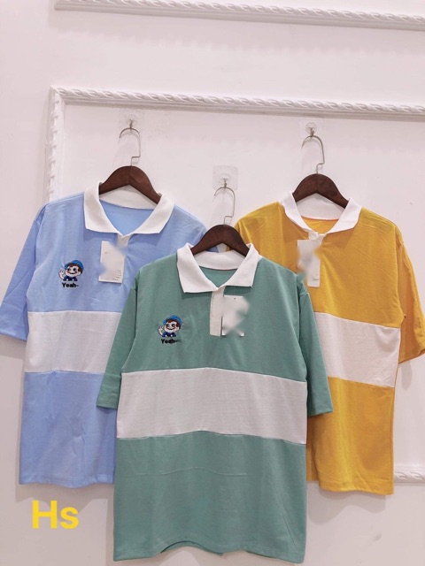 Áo PoLo thêu cậu bé Ngắn Tay HS34