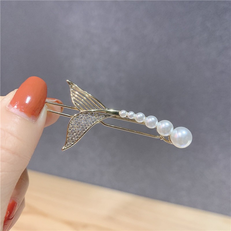 Kẹp Tóc Hình Đuôi Cá Đơn Giản Xinh Xắn Cho Nữ