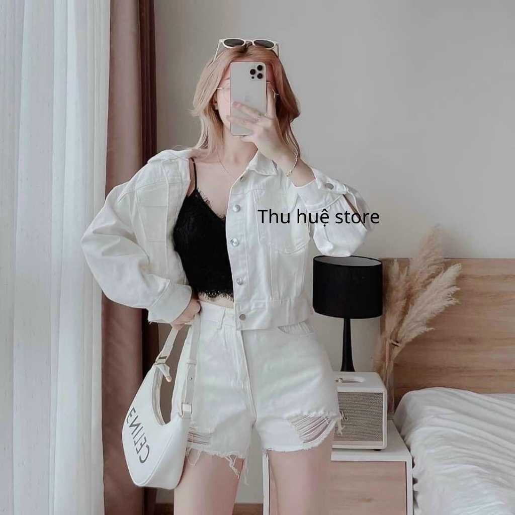 Quần Đùi Jean Lưng Cao Nhiều Mẫu Nhiều Màu Chuẩn From Hàng Cao Cấp alohashop91