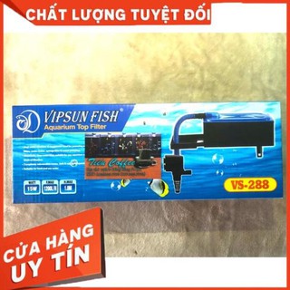 Bộ máng và máy bơm lọc nước hồ cá vipsun vs-288 kèm bông lọc