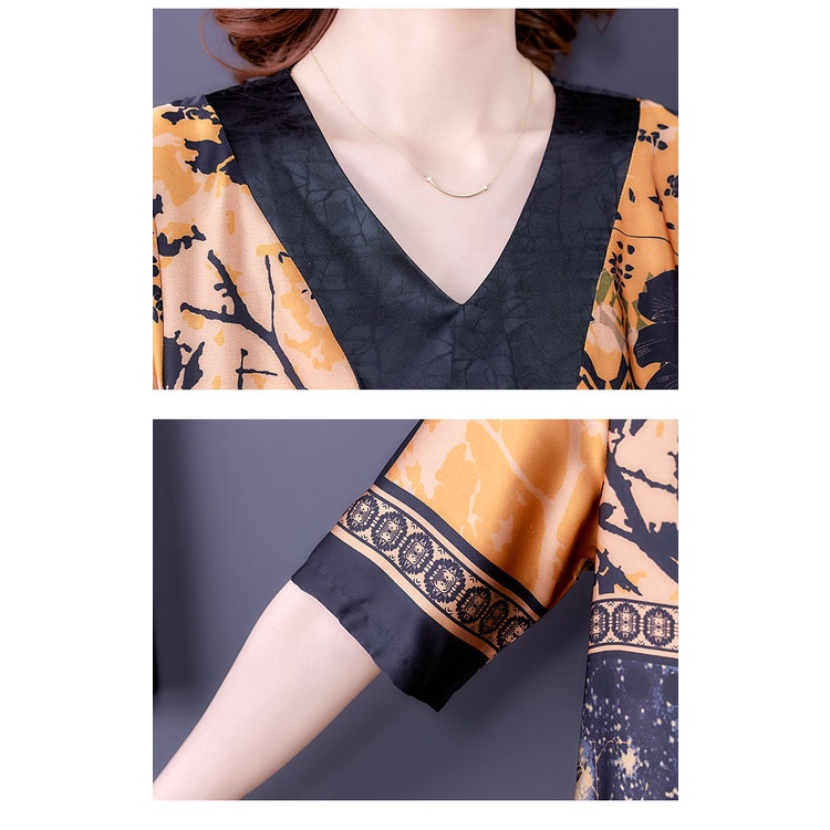 Đầm Dự Tiệc Dáng Rộng Cỡ Lớn Thời Trang Mùa Hè Hàng Mới Cho Nữ Trung Niên Cỡ Lớn 2022