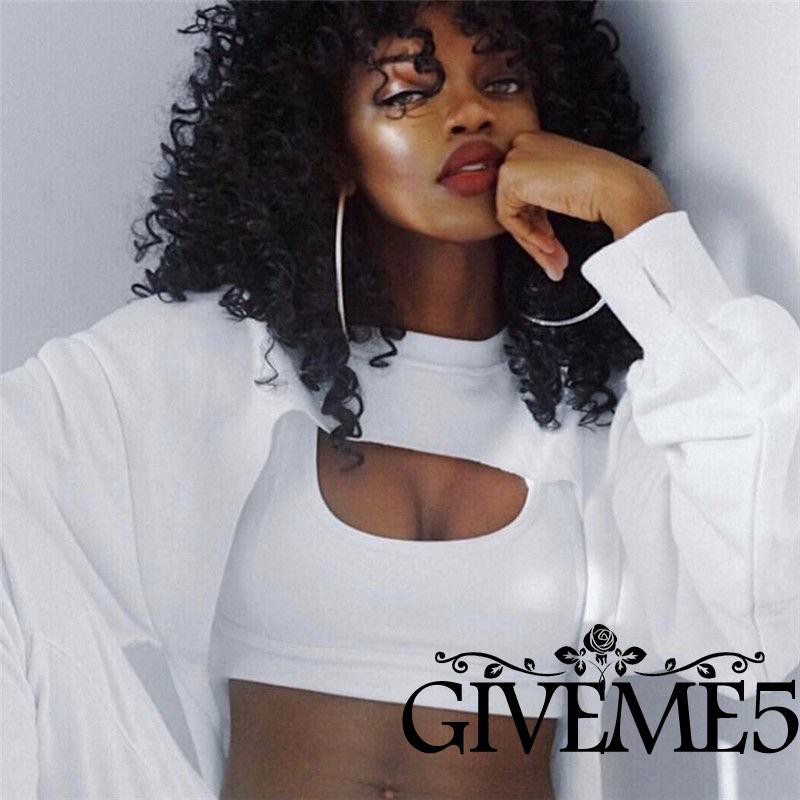 Fashion Women Long Lantern Sleeve T-shirt Hollow Casual Crop Tops | BigBuy360 - bigbuy360.vn