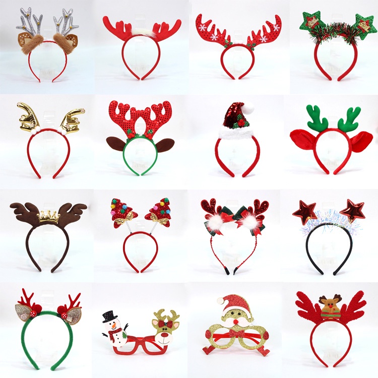 Băng Đô Cài Tóc Hình Ông Già Noel / Người Tuyết Giáng Sinh Xinh Xắn Cho Bé Gái (Có Thể Tùy Chỉnh)